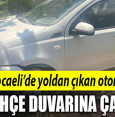kocaeli duvara çarpan araç