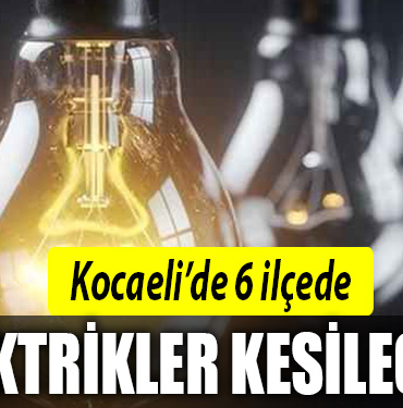 kocaeli elektrik kesintisi