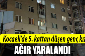 kocaeli genç kız düştü