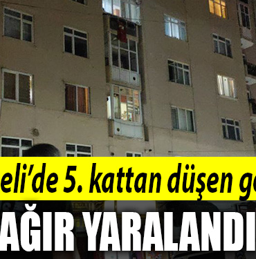 kocaeli genç kız düştü