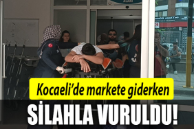 kocaeli market silahla vuruldu