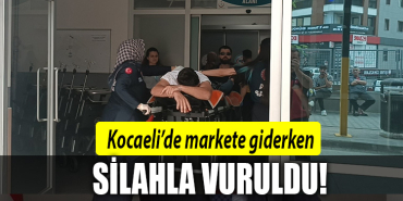 kocaeli market silahla vuruldu