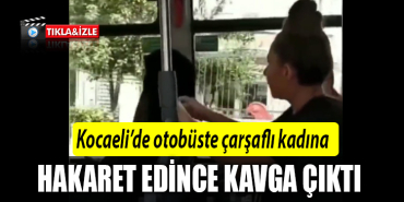 kocaeli otobüs çarşaflı kadın