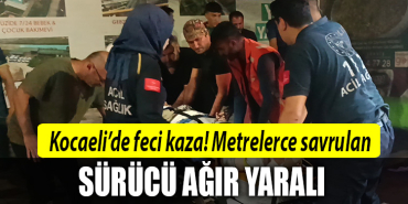 kocaeli sürücü ağır yaralı