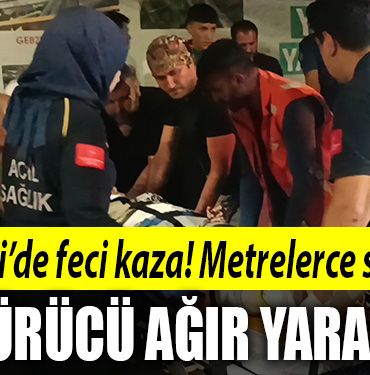 kocaeli sürücü ağır yaralı