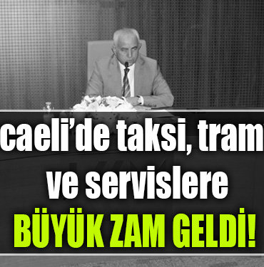 kocaeli ulaşım zam