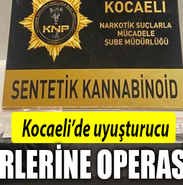 kocaeli uuyşruucu baskın