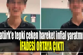 Atatürk'e tepki çeken hareket infial yaratmıştı. İfadesi ortaya çıktı