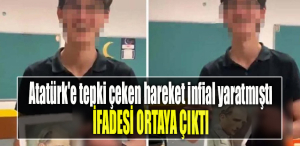 Atatürk'e tepki çeken hareket infial yaratmıştı. İfadesi ortaya çıktı