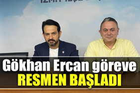 CHP İzmit İlçe Başkanı Gökhan Ercan göreve resmen başladı