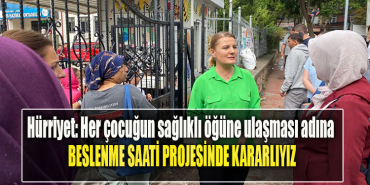 İzmit Belediye Başkanı Fatma Kaplan Hürriyet Her çocuğun sağlıklı öğüne ulaşması adına Beslenme Saati Projesinde kararlıyız