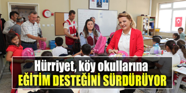 İzmit Belediye Başkanı Fatma Kaplan Hürriyet, köy okullarına eğitim desteğini sürdürüyor