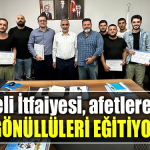 Kocaeli İtfaiyesi, afetlere karşı gönüllüleri eğitiyor