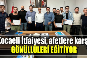 Kocaeli İtfaiyesi, afetlere karşı gönüllüleri eğitiyor