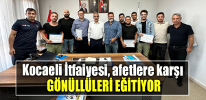 Kocaeli İtfaiyesi, afetlere karşı gönüllüleri eğitiyor