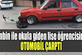 Kocaeli' de Binbin ile okula giden lise öğrencisine otomobil çarptı