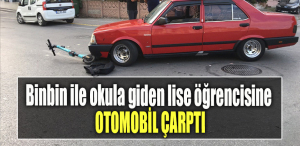 Kocaeli' de Binbin ile okula giden lise öğrencisine otomobil çarptı