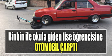 Kocaeli' de Binbin ile okula giden lise öğrencisine otomobil çarptı