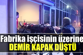 Kocaeli' de Fabrika işçisinin üzerine demir kapak düştü