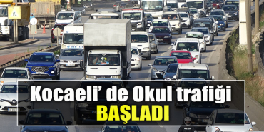 Kocaeli' de Okul trafiği başladı