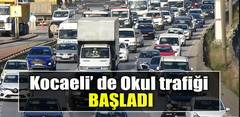 Kocaeli' de Okul trafiği başladı