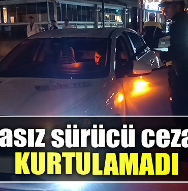 Kocaeli' de Plakasız sürücü cezadan kurtulamadı