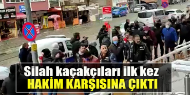 Kocaeli' de Silah kaçakçıları ilk kez hakim karşısına çıktı
