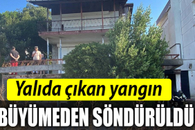 Kocaeli' de Yalıda çıkan yangın büyümeden söndürüldü