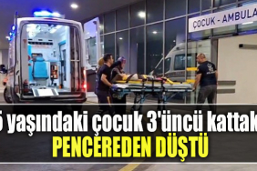 Kocaeli'de 5 yaşındaki çocuk 3'üncü kattaki pencereden düştü