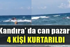 Kocaeli'de denizde can pazarı Boğulma tehlikesi geçiren 4 kişi kurtarıldı