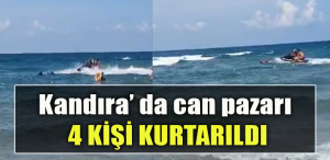 Kocaeli'de denizde can pazarı Boğulma tehlikesi geçiren 4 kişi kurtarıldı