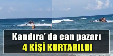 Kocaeli'de denizde can pazarı Boğulma tehlikesi geçiren 4 kişi kurtarıldı