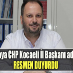 Mehmet Ümit Küçükkaya resmen CHP Kocaeli İl Başkanı aday olduğunu duyurdu