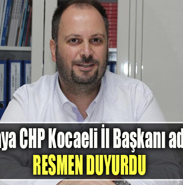 Mehmet Ümit Küçükkaya resmen CHP Kocaeli İl Başkanı aday olduğunu duyurdu