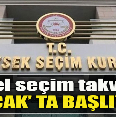 Yerel seçim takvimi 1 Ocak' ta başlıyor