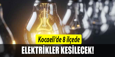 kocaeli 8u ilçe elektrik kesintisi