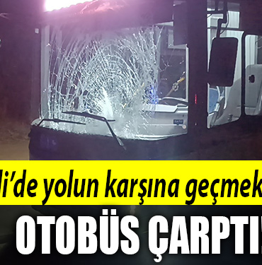 kocaeli otobüs çarptı