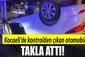 kocaeli otomobil takla attı