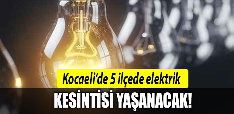 10 ekim kocaeli elektrik kesintisi