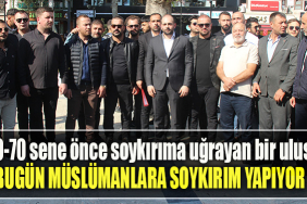 60 70 sene önce soykırıma uğrayan bir ulus bugün Müslümanlara soykırım yapıyor