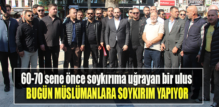 60 70 sene önce soykırıma uğrayan bir ulus bugün Müslümanlara soykırım yapıyor
