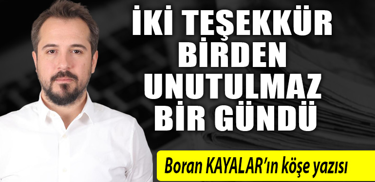 Boran Kayalar Köşe yazısı