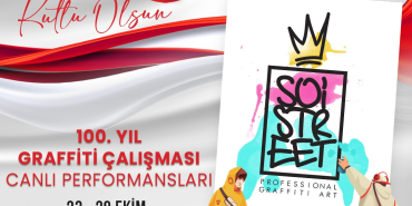 İzmit Belediyesinden 100.Yıla özel graffiti çalışması