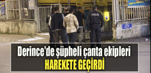 Derince'de şüpheli çanta ekipleri harekete geçirdi