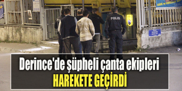 Derince'de şüpheli çanta ekipleri harekete geçirdi