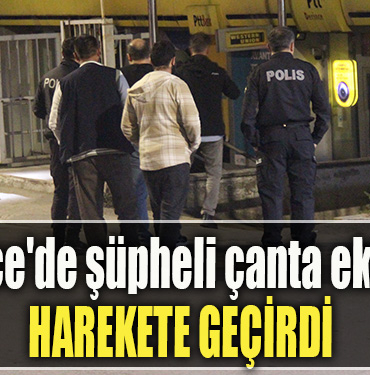 Derince'de şüpheli çanta ekipleri harekete geçirdi