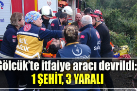 Gölcük’te itfaiye aracı devrildi 1 şehit, 3 yaralı