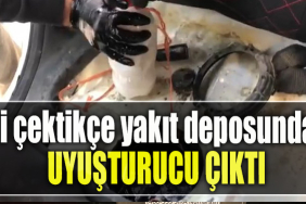 İpi çektikçe yakıt deposundan uyuşturucu çıktı