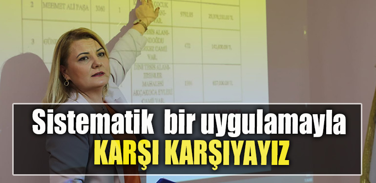 İzmit Belediye Başkanı Fatma Kaplan Hürriyet Bizi her yönden kilitleyen sistematik bir uygulamayla karşı karşıyayız