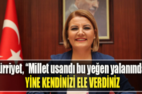 İzmit Belediye Başkanı Fatma Kaplan Hürriyet, “Millet usandı bu yeğen yalanından. Yine kendinizi ele verdiniz”